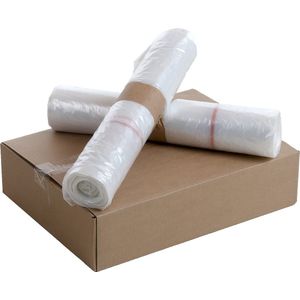 Afvalzakken voor PETman transparant 210 liter - Doos 84 stuks