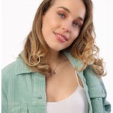 Lucardi Dames Zilveren Hanger Klavertje Vier - Hanger - 925 Zilver - Zilverkleurig