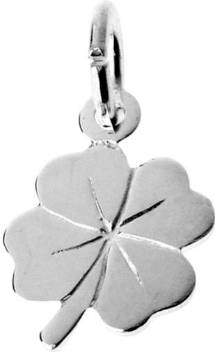 Lucardi Dames Zilveren Hanger Klavertje Vier - Hanger - 925 Zilver - Zilverkleurig