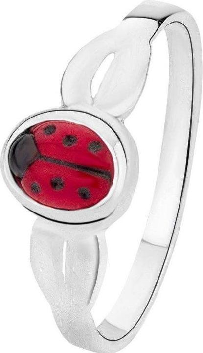 Lucardi Meisjes Kinder Ring met Plating - Dier - Cadeau - Echt Zilver - Zilverkleurig