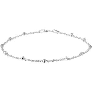 Lucardi Dames armband - Echt Zilver - Armband - Cadeau - 19 cm - Zilverkleurig