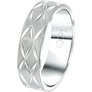 Lucardi - Ringe 'Bora' Stahl - silbern Herrenschmuck 1 ct Herren (42.49 € / 1 ct)