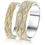 Lucardi - Ring - Staal met Plating - Modern Design