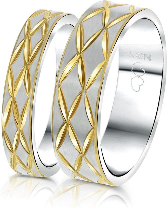 Lucardi - Ring - Staal met Plating - Modern Design