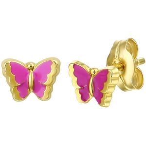 9ct geel- en witgouden damesparel-geboortesteenring