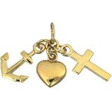 Lucardi Dames Hanger - 14 Karaat Geelgoud