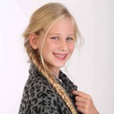 Lucardi Meisjes Oorknop - Ster - Kristal - Cadeau - 14 Karaat Goud - Geelgoud