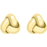 Lucardi - Oorknoppen Knoop - Oorbellen - Geelgoud - 9 Karaat