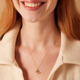 Lucardi - Geloof Hoop Liefde - Hanger - Goudkleurig - 9 Karaat