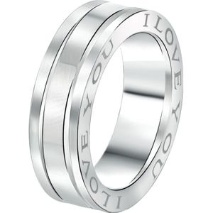 Lucardi - Edelstahl Freundschaftsring Venedig Herren Herrenschmuck 1 ct (49.99 € / 1 ct)