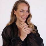 Lucardi Dames Ring - 14 Karaat Goud - Geelgoud