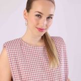 Lucardi - Oorbellen Bol - Rozeplated - 4mm - Echt Zilver - Rosékleurig