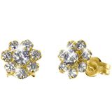 Lucardi - Oorbellen - Geelgoud - 14 Karaat Goud - Met Zirkonia