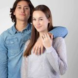 Lucardi - Vriendschapsring Sofia - Echt Zilver - Zilver en Goudkleurig - Ring