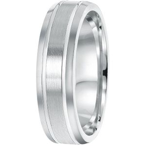 Lucardi Heren Vriendschapsring Dubrovik - Ring - Moederdag Cadeautje - Echt Zilver - Zilverkleurig
