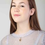 Lucardi Dames Oorknoppen Rond Met Zirkonia - 9 Karaat Goudkleurig