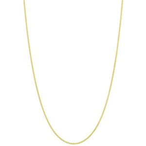 Lucardi Dames Ketting diamond cut - 9 karaat - Ketting - Cadeau - 51 cm - Geelgoud