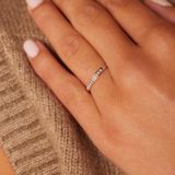 Lucardi - Ring - Transparant - 14 Karaat Goud