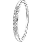 Lucardi - Ring - Transparant - 14 Karaat Goud