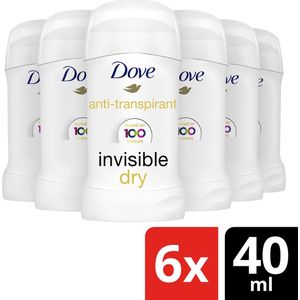 Dove Invisible Dry Deodorant Deodorant Rollers - 6 x 40ml - Voordeelverpakking