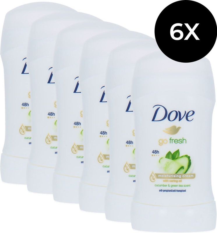 Dove - Go Fresh - Roll-on Deodorant - Komkommer & Groene Thee - 0% Alcohol