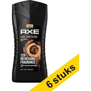 Axe Dark Temptation - Douchegel - 6 flessen - 250 ml