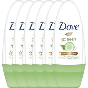 Dove - Go Fresh Anti-transpirant Roller - Komkommer - 6 x 50 ml