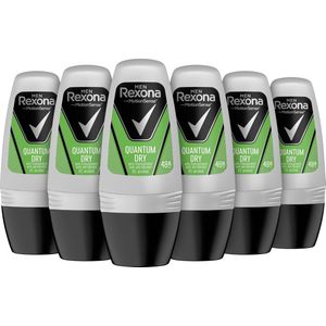 6x Rexona Men Deodorant Roller Dry Quantum 50 ml