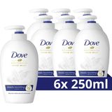 Dove Deeply Nourishing Verzorgende Handzeep, voor zachte en soepele handen na het wassen - 6 x 250 ml - Voordeelverpakking