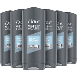 6x Dove Douchegel Men - Care Clean Comfort 250ml