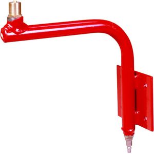 Rodac - Wandsteun - Helderrood - Voor Bandenpomp - Eenvoudige Wandbevestiging