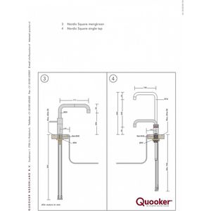 Quooker Pro3-VAQ Nordic Square Chroom
