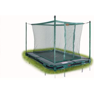 Avyna InGround trampoline PRO-LINE 215x155 (203) Groen + Avyna Veiligheidsnet - Rechthoek