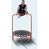 Avyna Fitness trampoline met hendel Ø102 cm - Oranje - elastieken inbegrepen