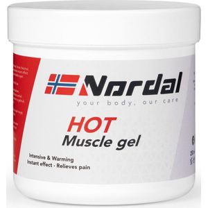 Nordal - Hot Muscle Gel - Spier- en Gewrichtsbalsem - Gewrichtsbalsem - Warmt Spieren, Pezen en Gewrichten langdurig op, Voor en Na sportieve prestaties - Pot 250ml - Verwarmend