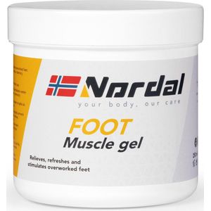 Nordal - Foot Muscle Gel - Spier- en Gewrichtsbalsem – Verkoeld de Huid, Voetspieren en Pezen - Voor en Na Belasting op de Voeten - Pot 250ml – Verzorgend