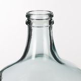 Mica Decorations Diego Fles Vaas - H42 x Ø27 cm - Gerecycled Glas - Transparant