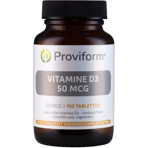 Vitamine D3 - Natuurlijke Vitamine D3 - 50 mcg (2000 IE) - Voordelige Verpakking