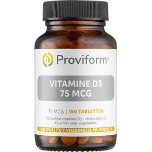 Proviform - Vitamine D3 - Tabletten - 75mcg - Hoogwaardige Bron