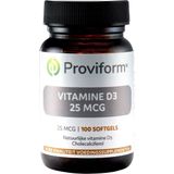 Proviform Vitamine D3 25 mcg 100 softgels