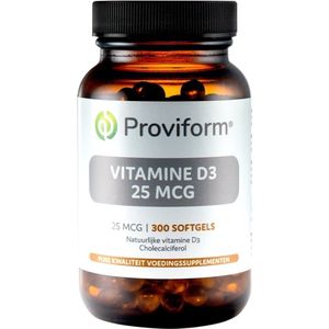 Proviform Vitamine D3 25 mcg 300 softgels