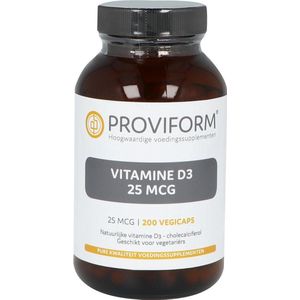 Proviform Vitamine d3 25mcg 200 Vegatarische Capsules