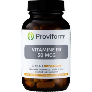 Proviform Vitamine d3 50 mcg 100 Vegetarische Capsules