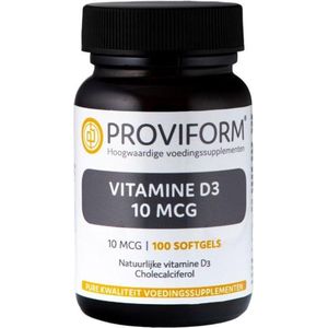 Proviform Vitamine D3 10 mcg 100 softgels