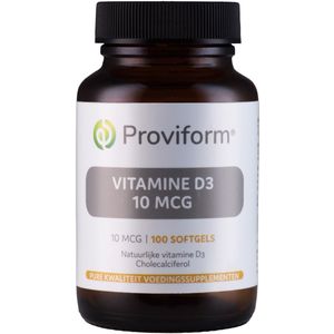 Proviform Vitamine D3 10 mcg 100 softgels