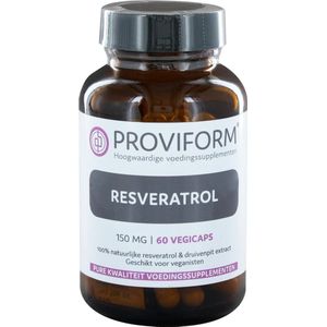 Roviform Resveratrol 150 mg + 50 mg druivenpitextract 60 Vegetarische capsules