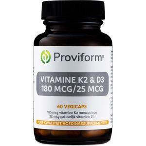 Proviform Vitamine k2 & d3 180 mcg/25 mcg 60 Vegetarische Capsules