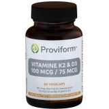 Proviform vit k2 100mcg & d3 75mcg 60vc