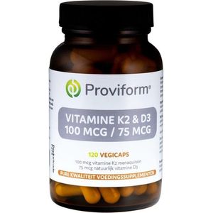 Roviform Vitamine K2 100mcg & D3 75mcg  120 Vegetarische capsules