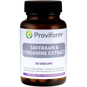 Proviform Saffraan 30 mg active & theanine 100 mg 30 vcaps